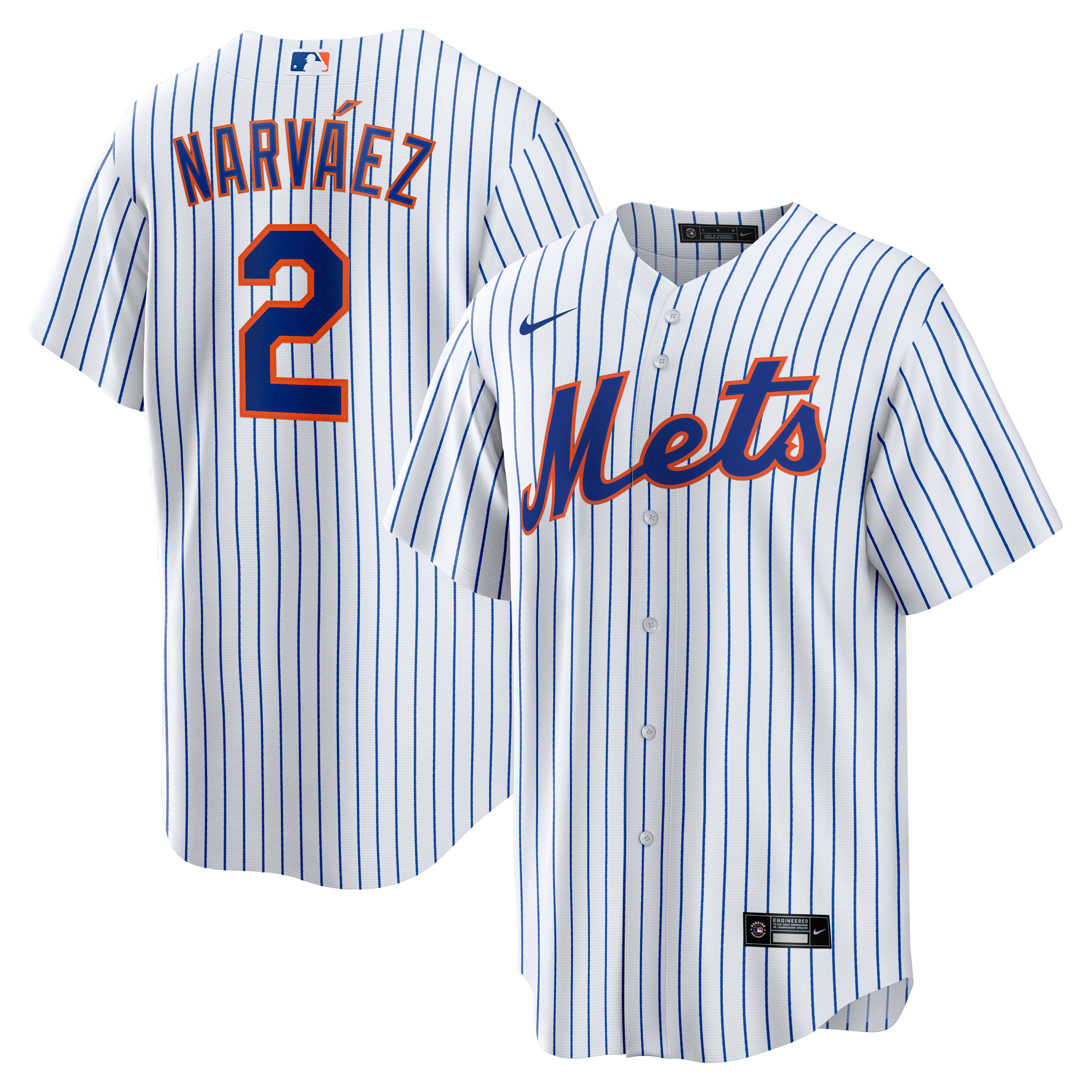 Omar NarvÃƒÆ’Ã‚Â¡ez New York Mets Home Replica Player Baseball Jersey - White