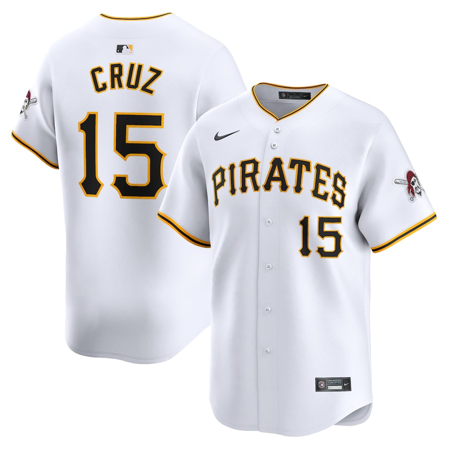 Oneil Cruz 15 Pittsburgh Pirates Home Limited Player Men Jersey - White 