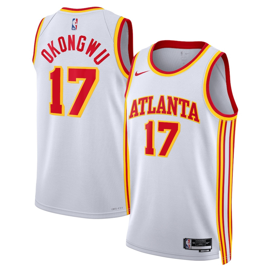Onyeka Okongwu 17 Atlanta Hawks Unisex Swingman Basketball Jersey - Association Edition - White - JS689 