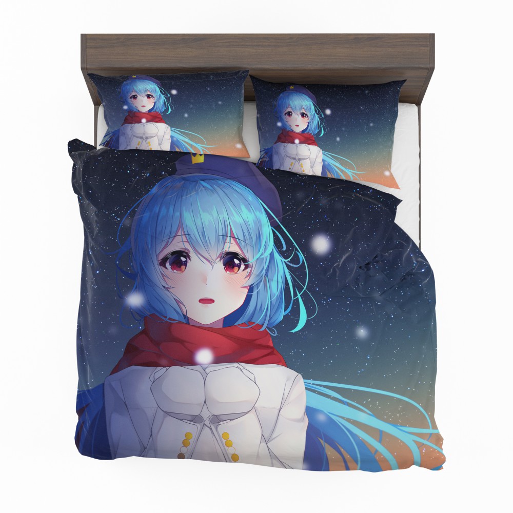 Alternative view of Original Anime Girl Cute Anime Bedding Set - Custom Bedding Set