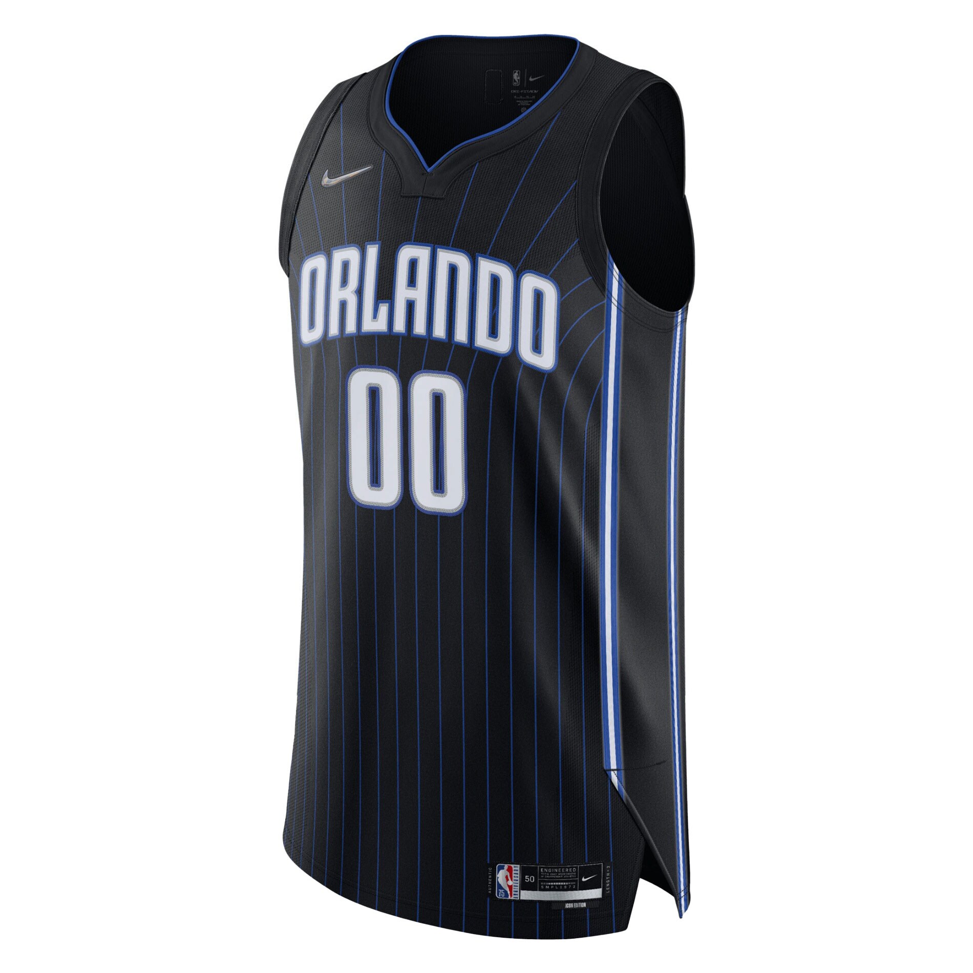 Alternative view of Orlando Magic 2021/22 Diamond Authentic Custom Jersey - Icon Edition - Black