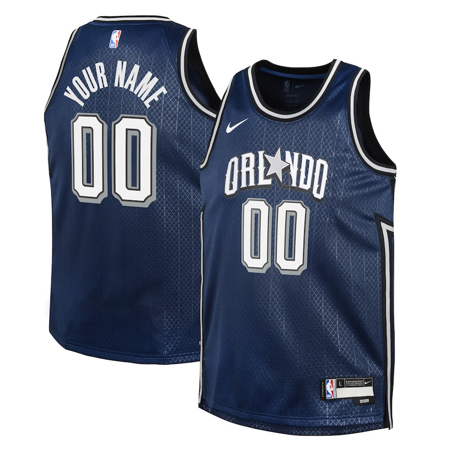 Orlando Magic 2023/24 City Edition Swingman Custom YOUTH Jersey - Navy - JS885 