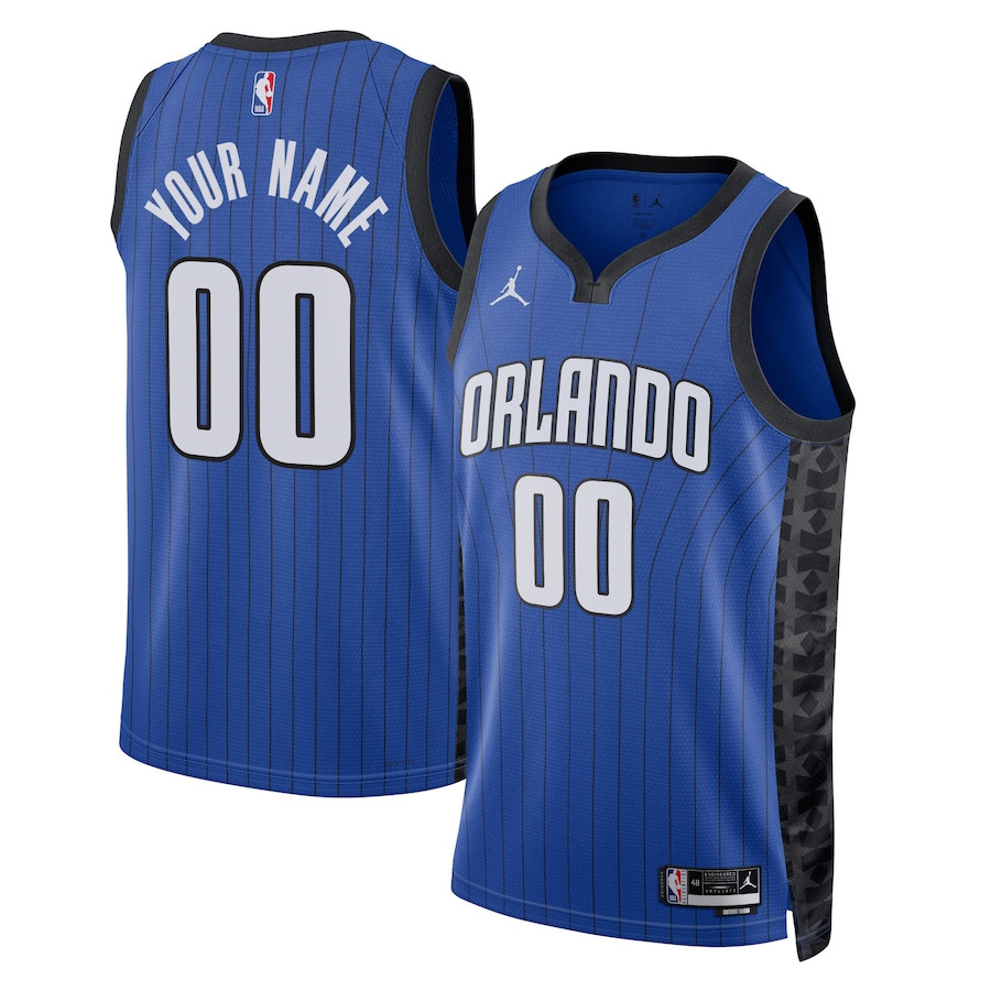 Orlando Magic 2023/24 Statement Swingman Custom Men Jersey - Royal - JS822 