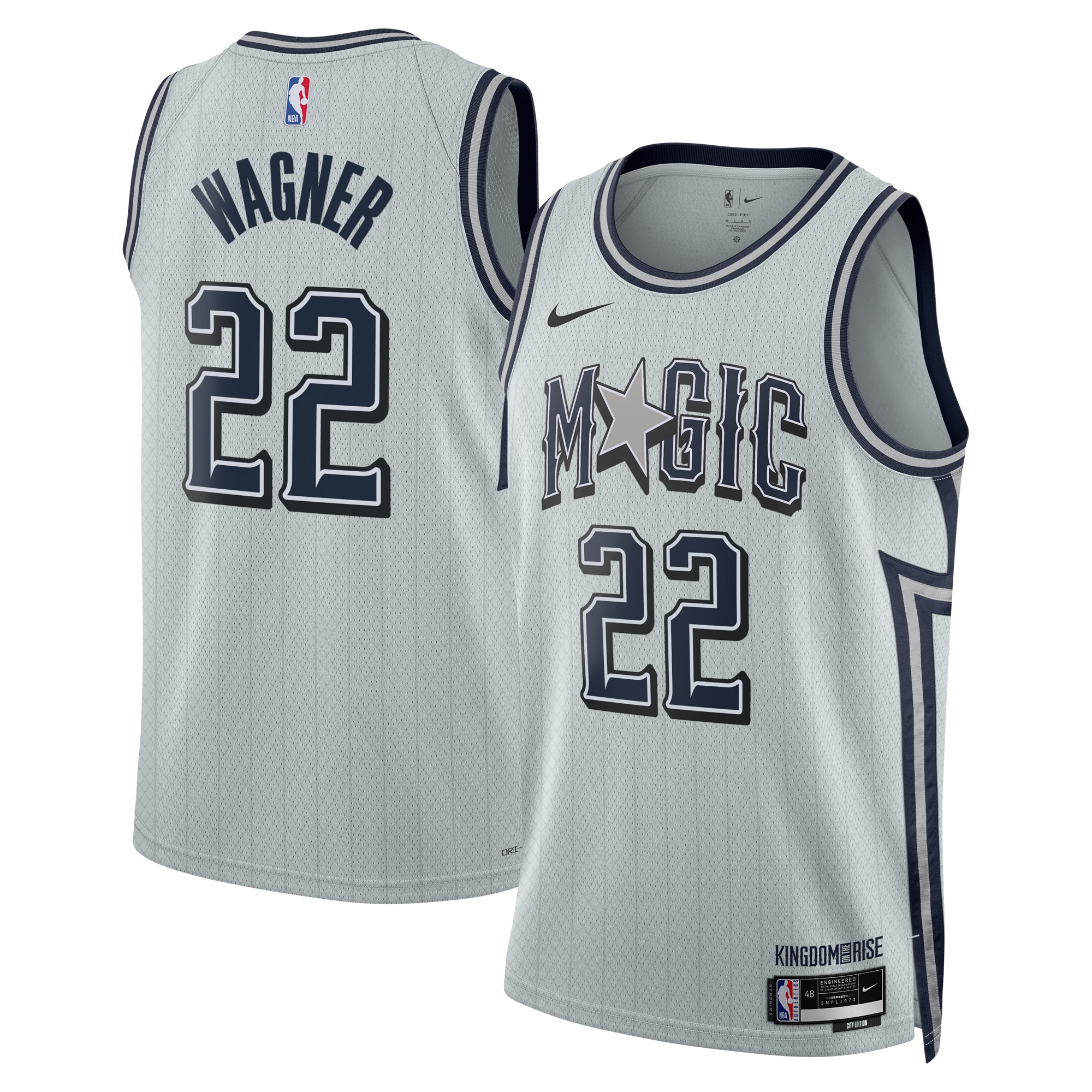 Orlando Magic City Edition Swingman Basketball Jersey 2024 - Silver - Franz Wagner - Unisex - JS529 
