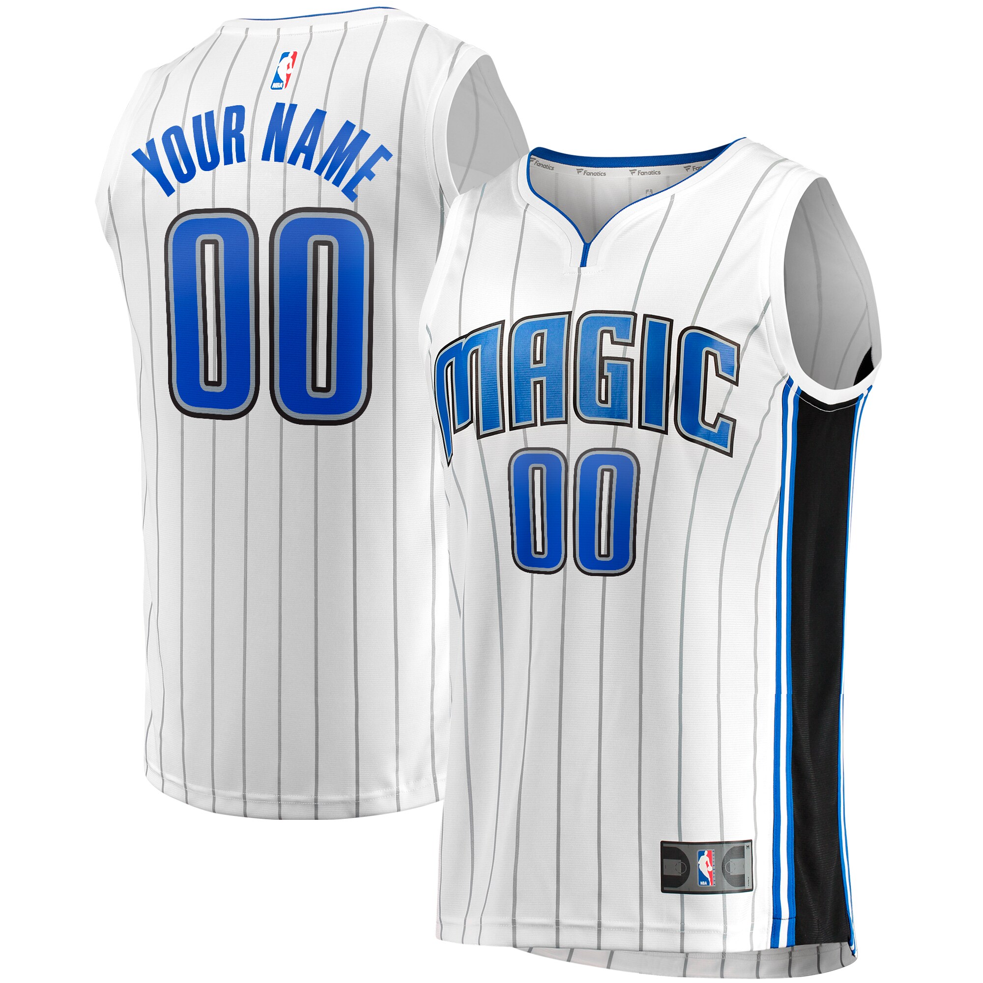 Orlando Magic Fanatics Fast Break Custom Replica Basketball Jersey - Association Edition - White