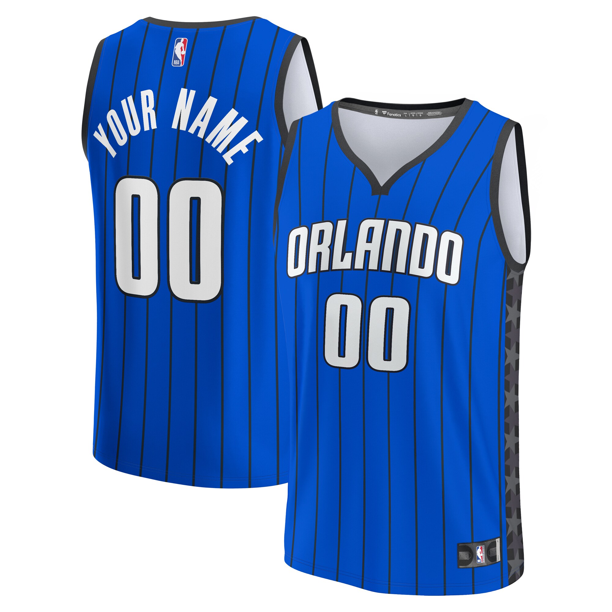 Orlando Magic Fanatics Youth Fast Break Replica Custom Jersey - Statement Edition - Blue