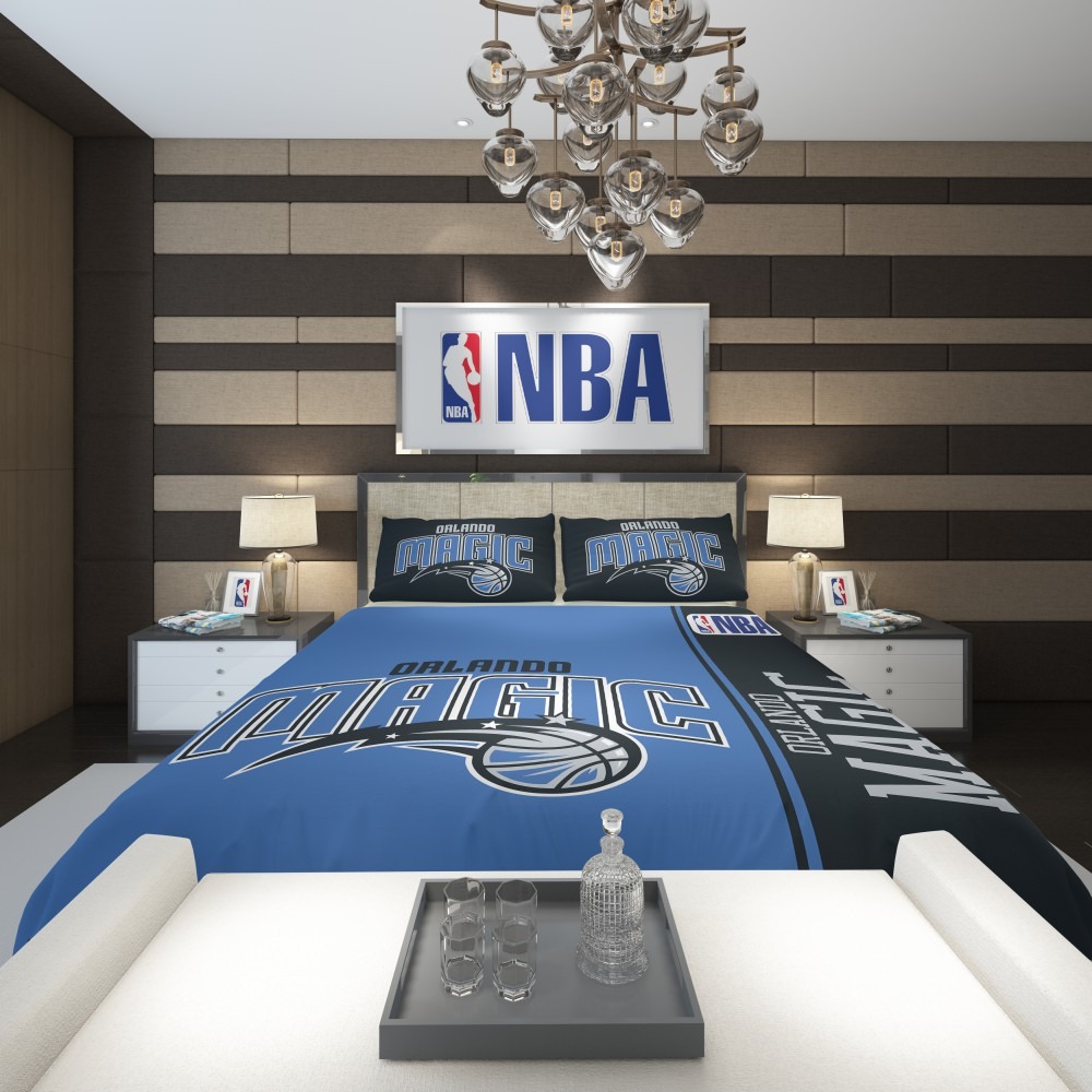 Alternative view of Orlando Magic NBA Basketball Comforter - Custom Bedding Set