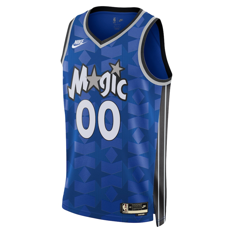 Alternative view of Orlando Magic Unisex 2023/24 Custom Swingman Basketball Jersey – Classic Edition - Blue - JS690 