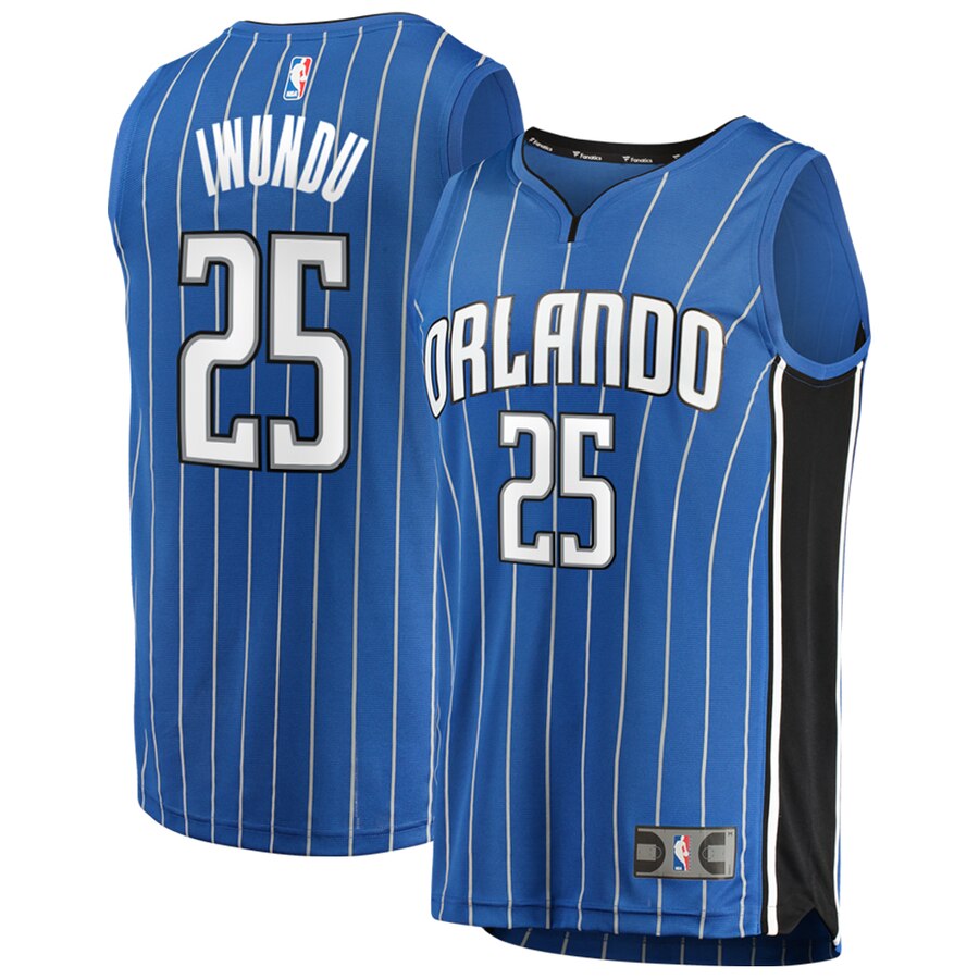 Orlando Magic Wesley Iwundu Fanatics Branded Youth Fast Break Player Basketball Jersey - Icon Edition - Blue