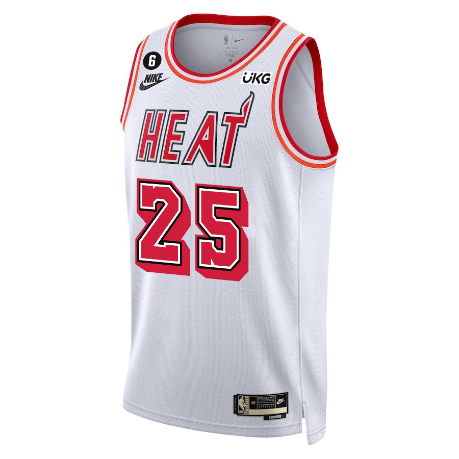 Orlando Robinson 25 Miami Heat Final Champions 2023 Swingman Basketball Jersey - Classic Edition - White - JS196 