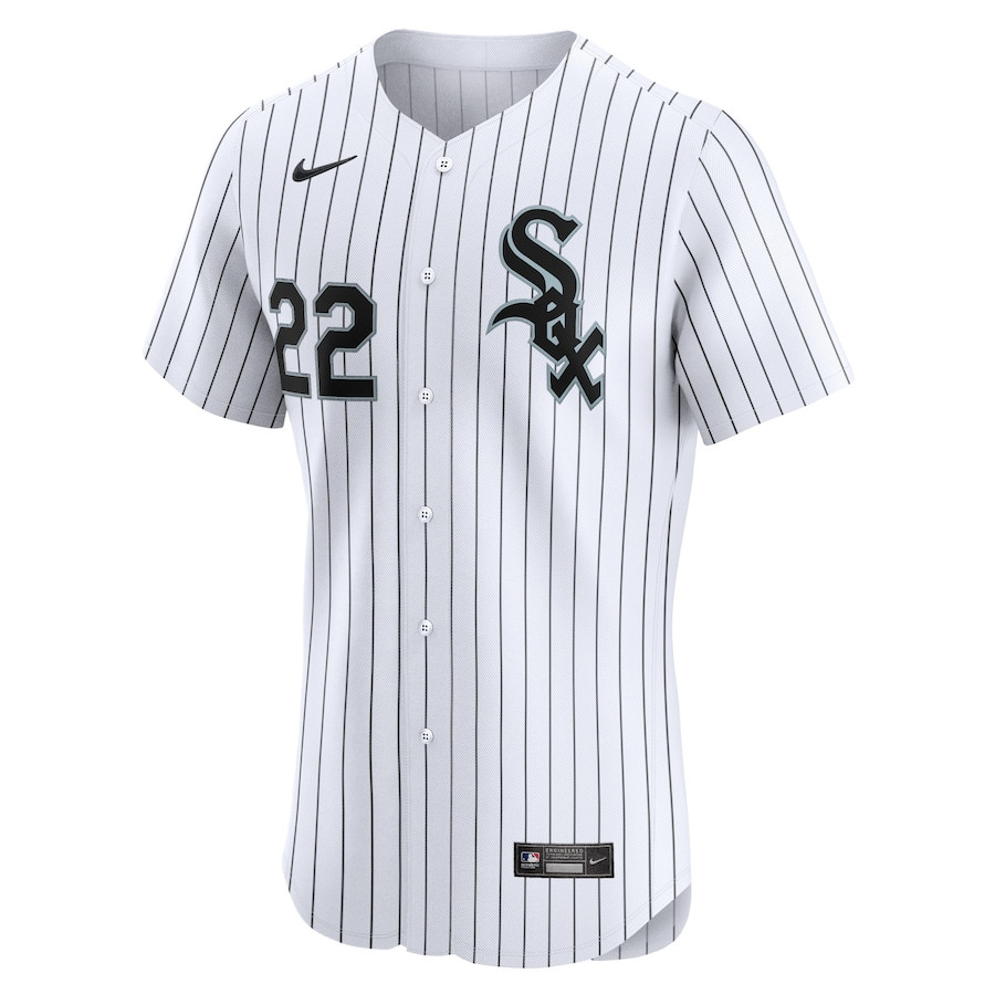 Alternative view of Oscar Colas 22 Chicago White Sox Home Elite Player Men Jersey - White