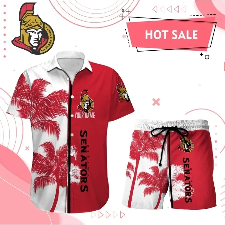 Ottawa Senators Hawaiian Shirt And Set - Customized - JS151 