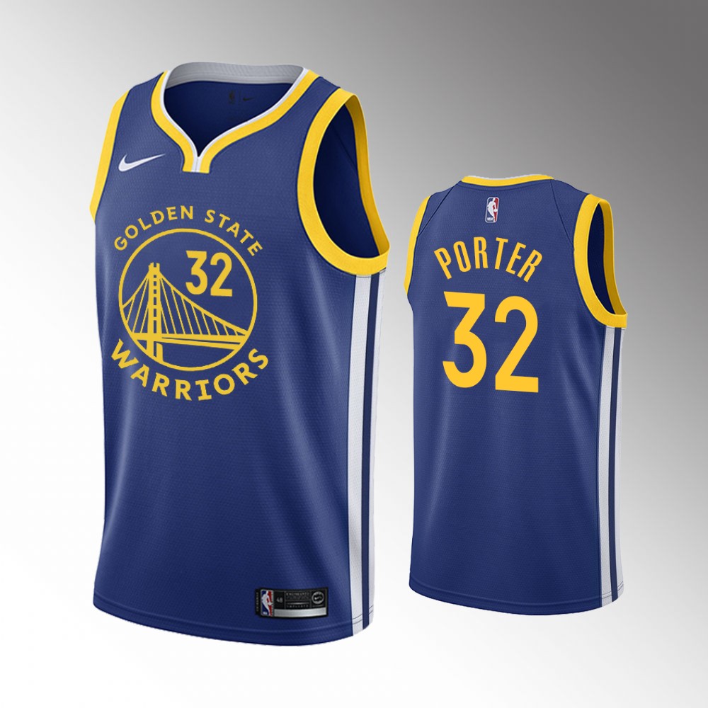 Otto Porter Golden State Warriors 2021 Icon Edition Royal 2021 Trade Basketball Jersey