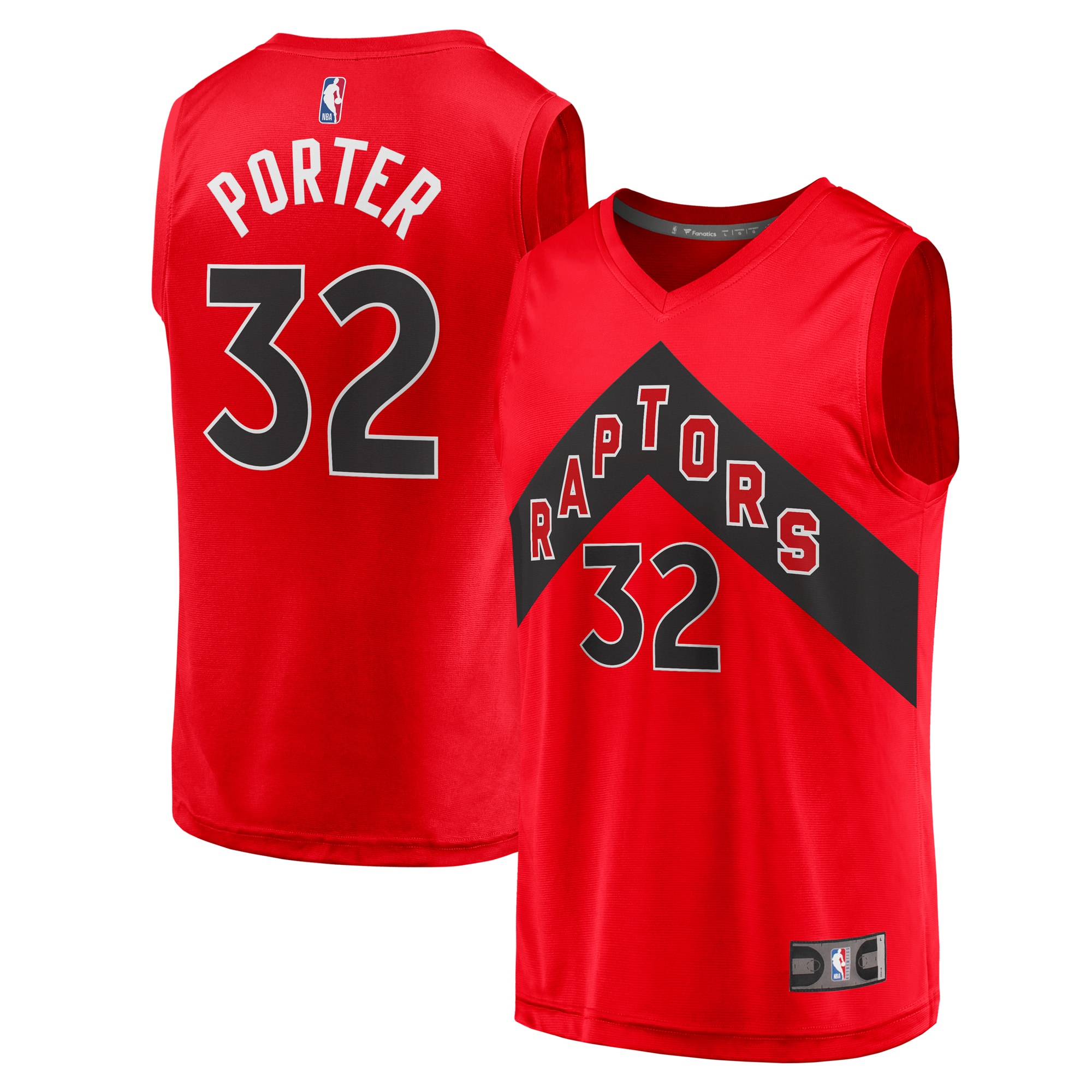 Alternative view of Otto Porter Jr. Toronto Raptors Fanatics Branded Fast Break Replica Basketball Jersey - Icon Edition - Red