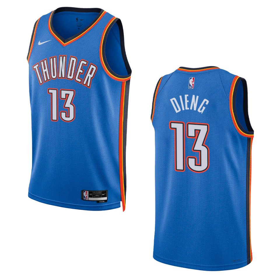 Ousmane Dieng Blue Icon Edition 2022-23 Oklahoma City Thunder Swingman Basketball Jersey