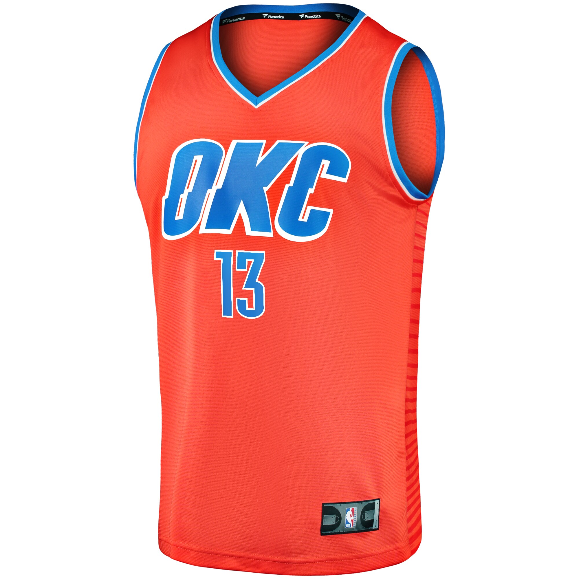 Alternative view of Ousmane Dieng Oklahoma City Thunder Fanatics Fast Break Replica Player Basketball Jersey - Statement Edition - Orange