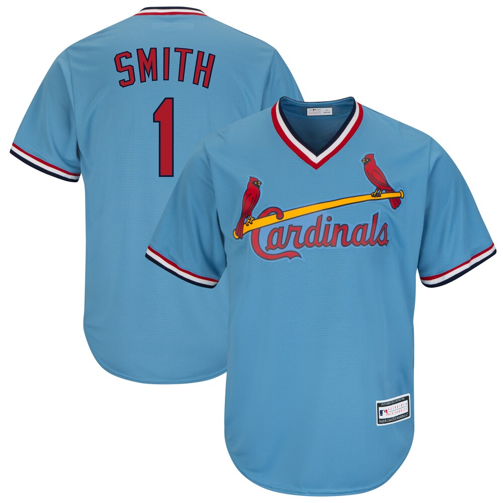 Ozzie Smith St. Louis Cardinals Road Cooperstown Collection Player Baseball Jersey - Light Blue