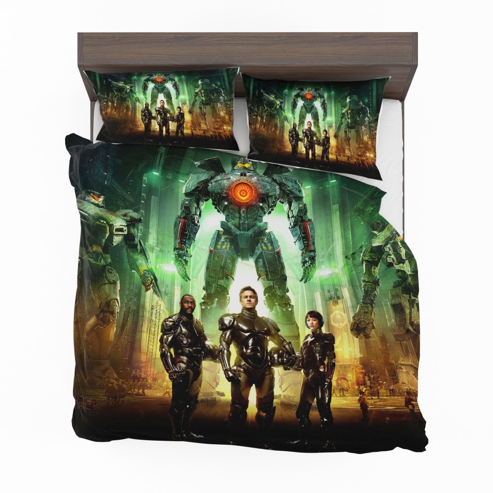 Alternative view of Pacific Rim Movie Stacker Pentecost Lambert Liwen Shao Bedding Set - Custom Bedding Set