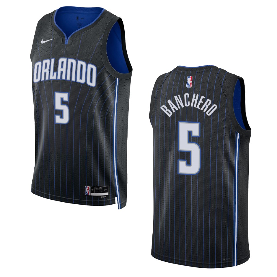 Paolo Banchero Black Icon Edition 2022-23 Orlando Magic Swingman Basketball Jersey