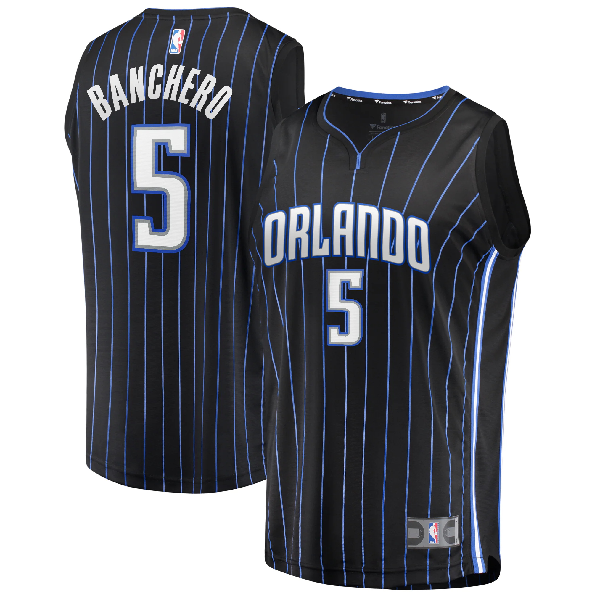 Paolo Banchero Orlando Magic Fanatics Branded 2022 Nba Draft First Round Pick Fast Break Replica Player Basketball Jersey - Icon Edition - Black