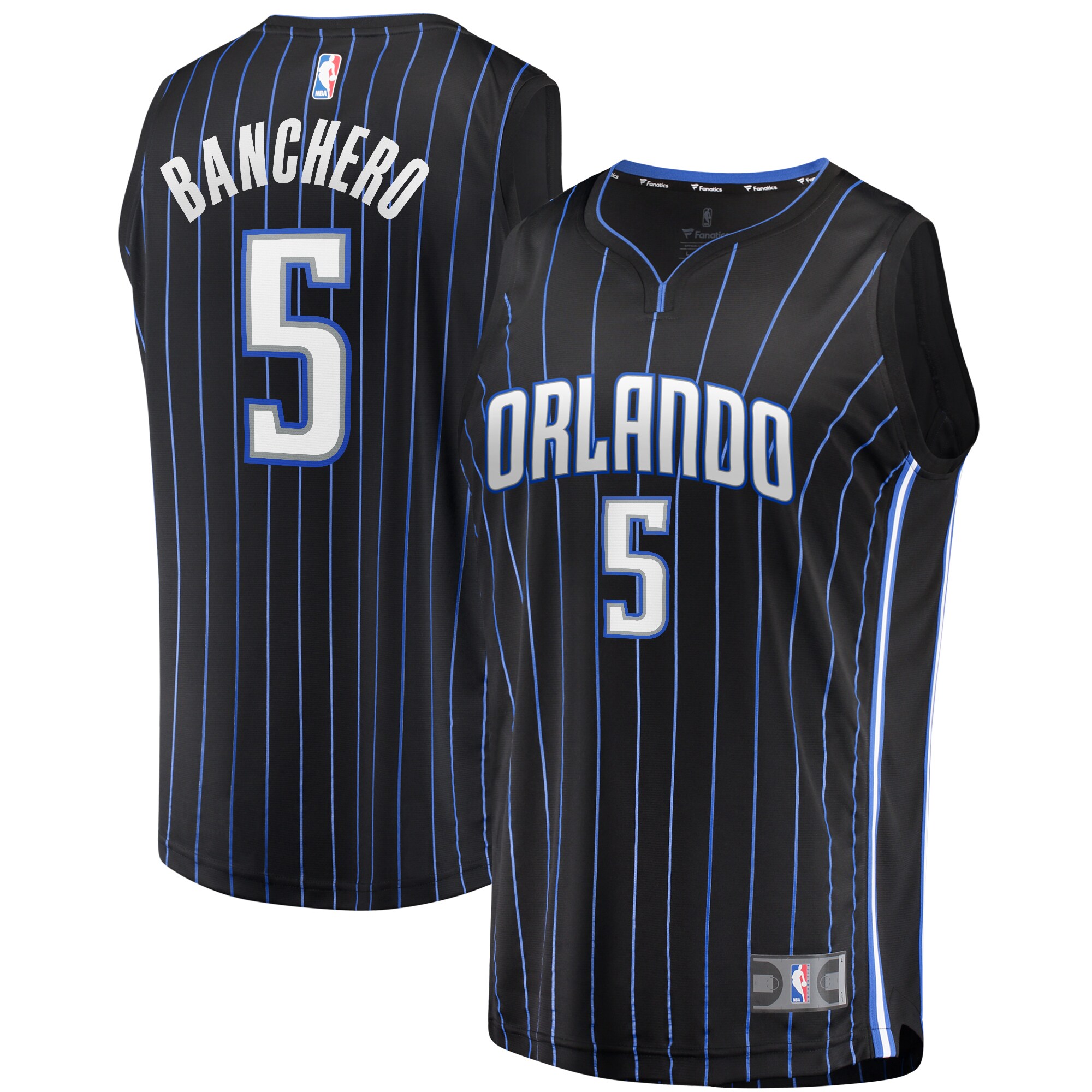 Paolo Banchero Orlando Magic Fanatics Fast Break Replica Player Basketball Jersey - Icon Edition - Black