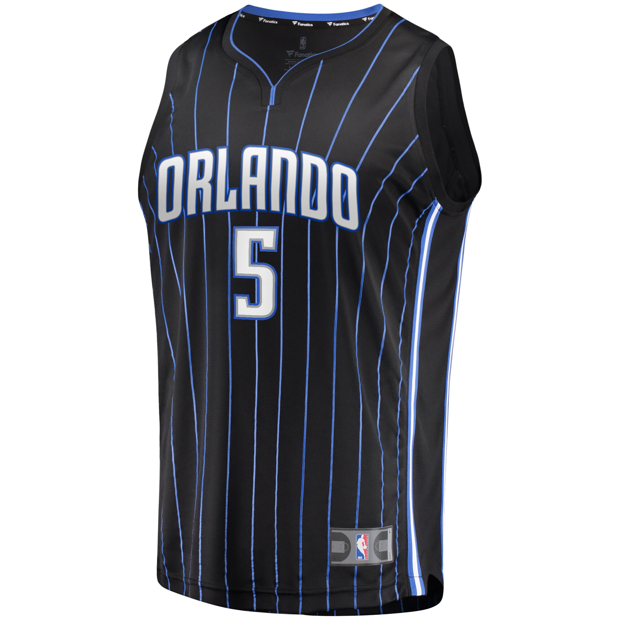 Alternative view of Paolo Banchero Orlando Magic Fanatics Youth Fast Break Player Basketball Jersey - Icon Edition - Black