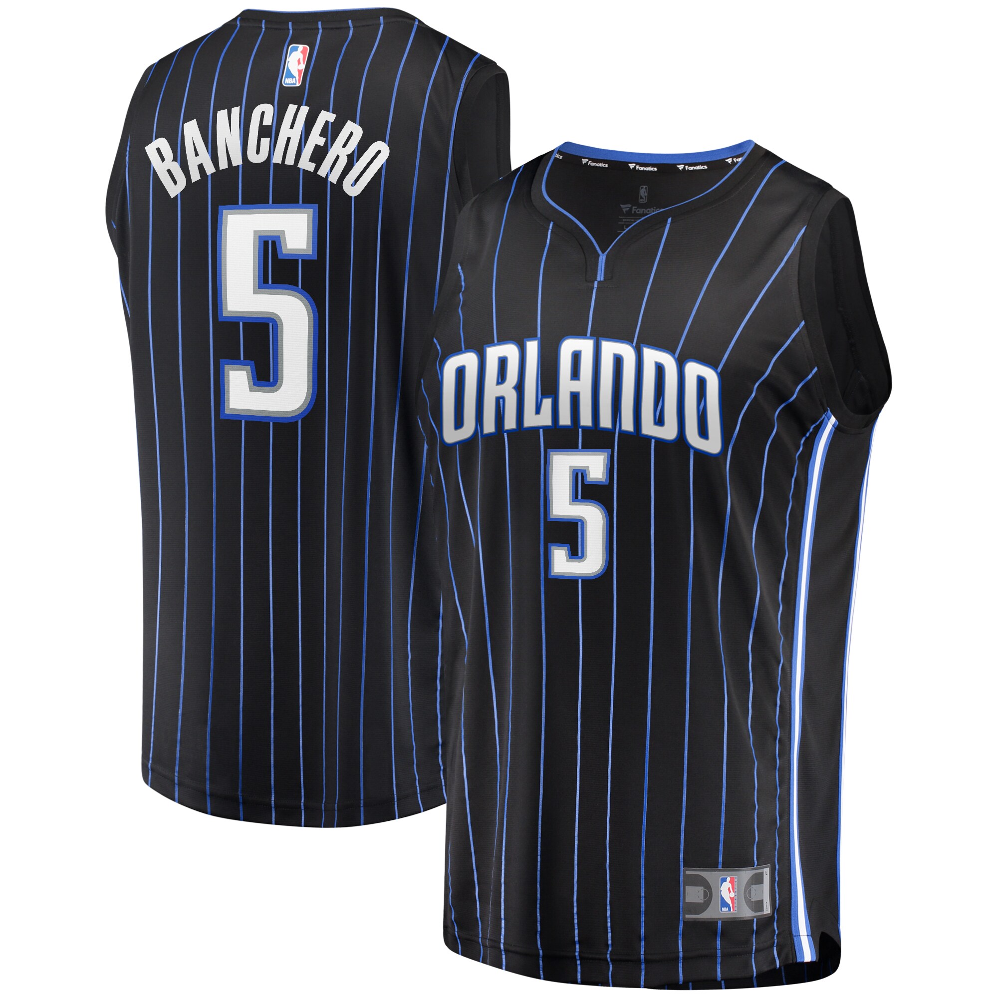 Paolo Banchero Orlando Magic Fanatics Youth Fast Break Player Basketball Jersey - Icon Edition - Black