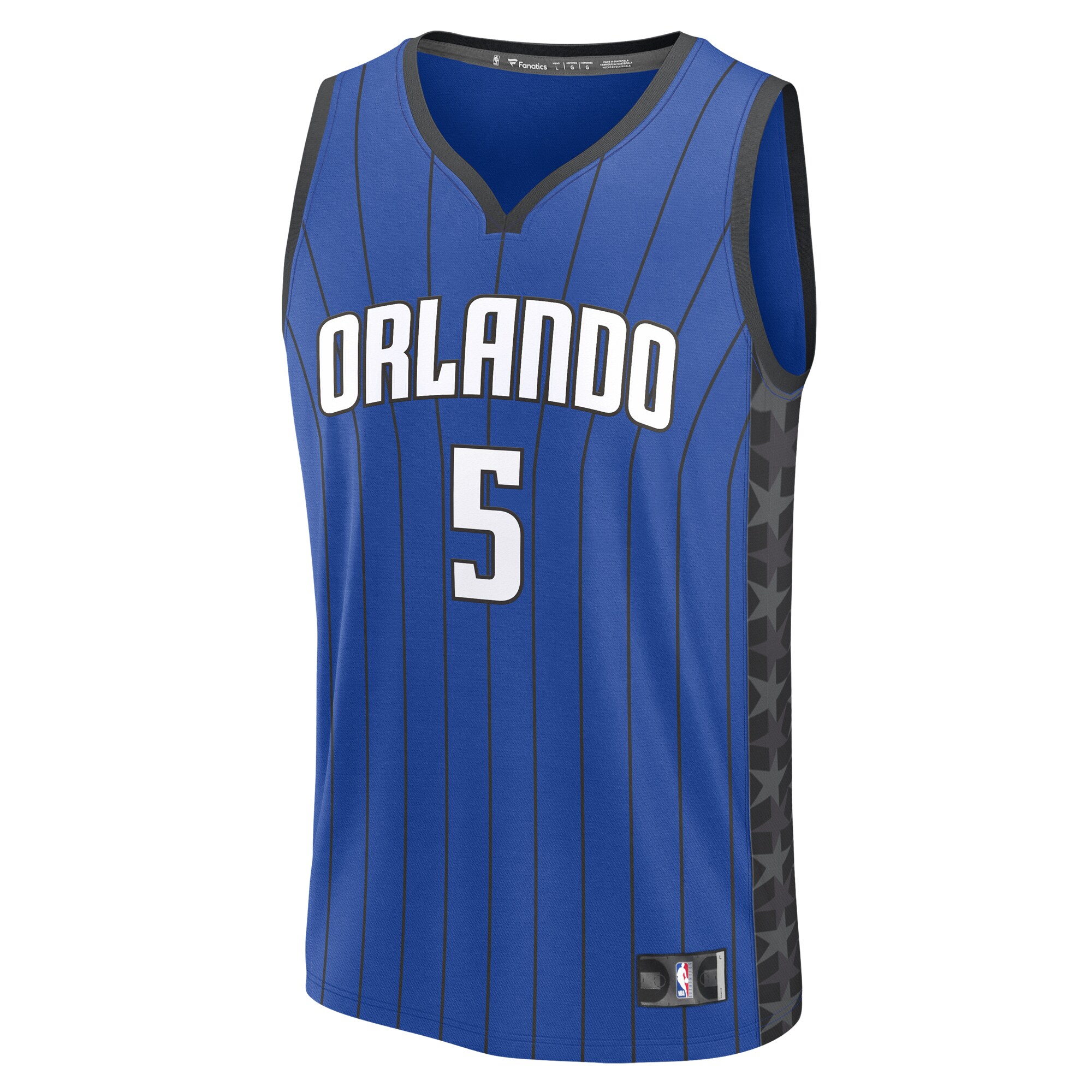 Alternative view of Paolo Banchero Orlando Magic Fanatics Youth Fast Break Replica Player Basketball Jersey - Statement Edition - Blue