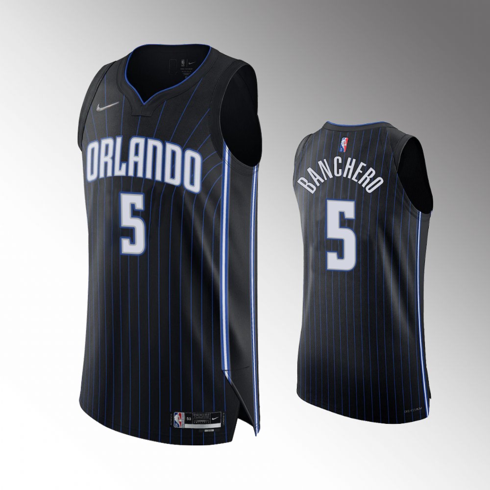 Paolo Banchero Orlando Magic Icon Edition Black Authentic Jersey 2021-22