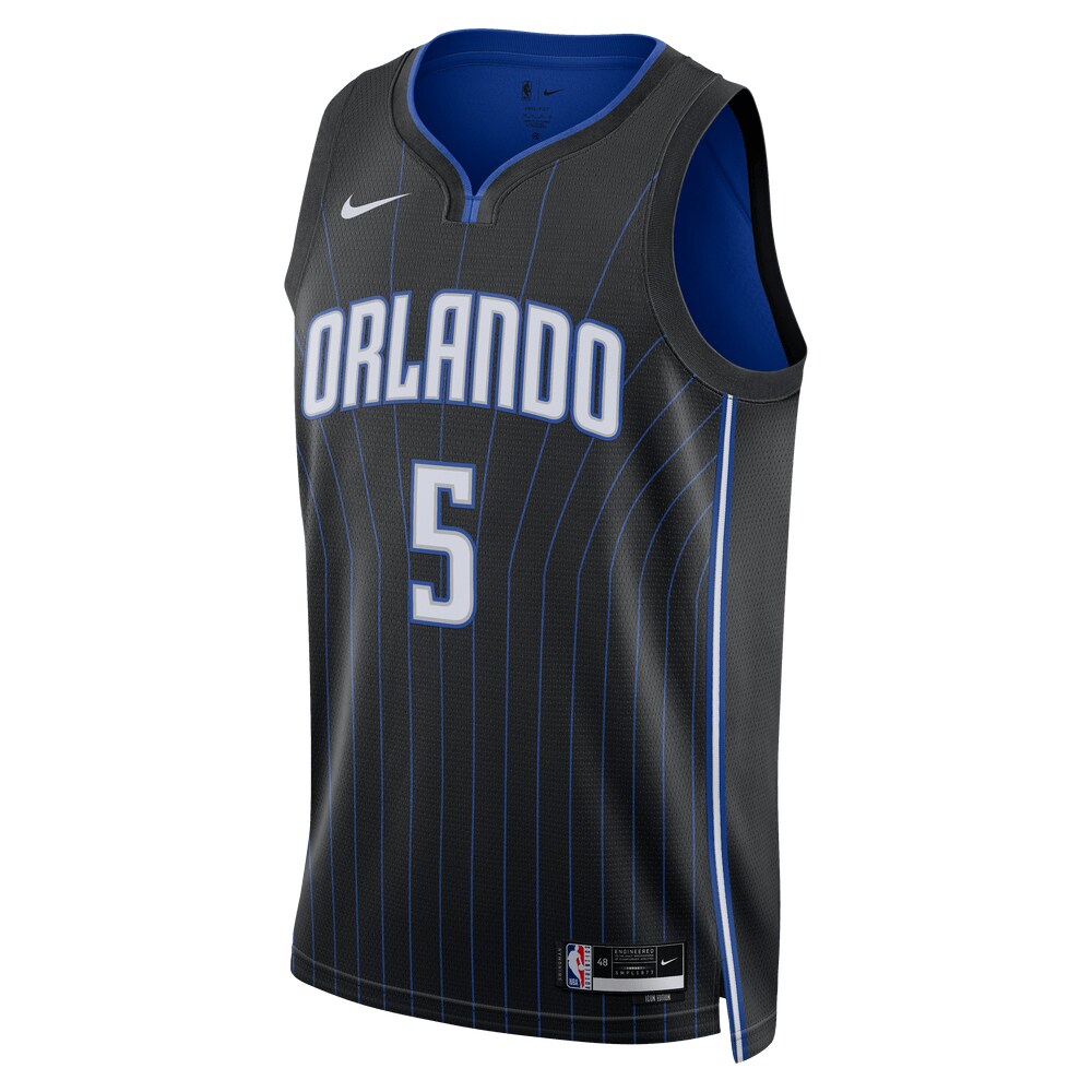 Alternative view of Paolo Banchero Orlando Magic Unisex 2022 Nba Draft First Round Pick Swingman Jersey - Icon Edition - Black