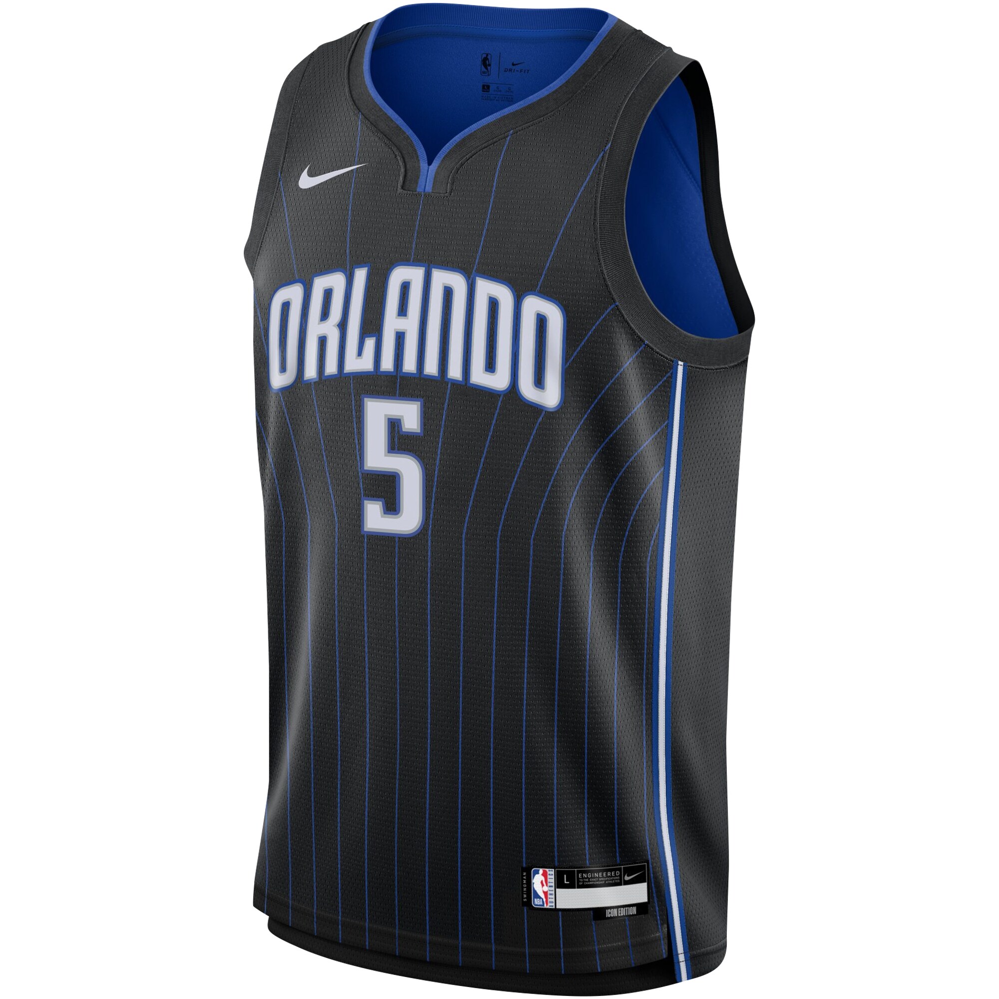 Alternative view of Paolo Banchero Orlando Magic Youth Swingman Jersey - Icon Edition - Black