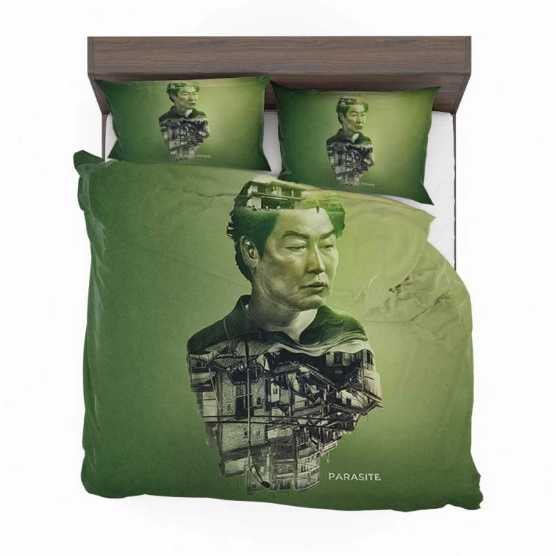 Alternative view of Parasite Movie Song Kang-Ho Bedding Set - Custom Bedding Set
