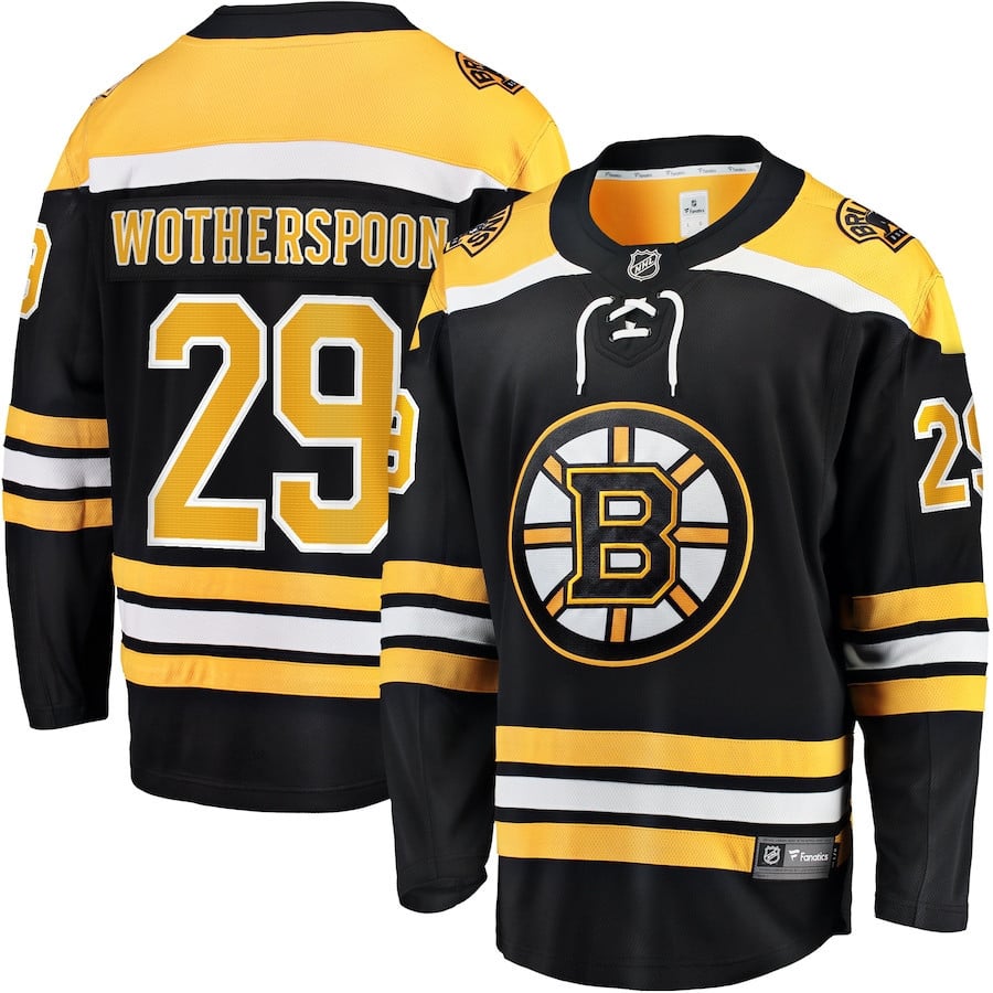 Parker Wotherspoon 29 Boston Bruins Breakaway Home Hockey Jersey - Men, Black - JS375 