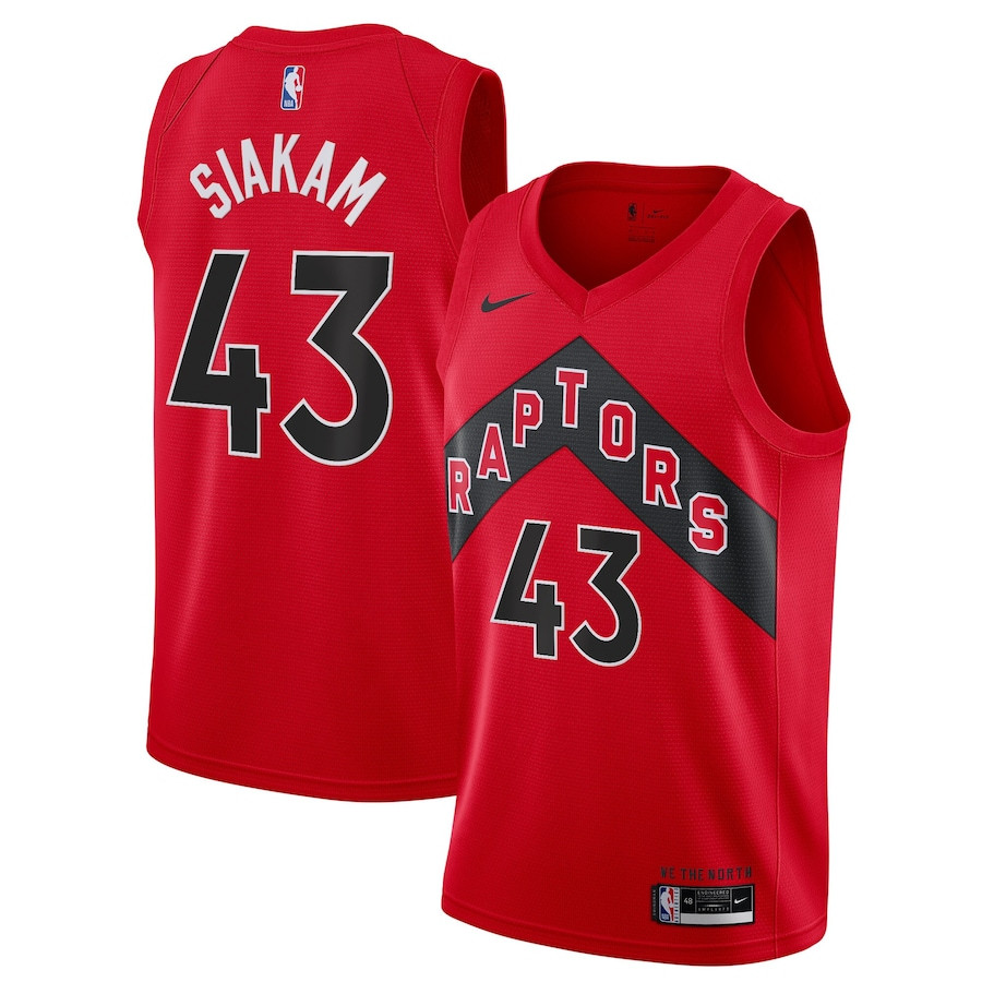 Pascal Siakam 43 Toronto Raptors Unisex Swingman Basketball Jersey - Icon Edition - Red - JS262 