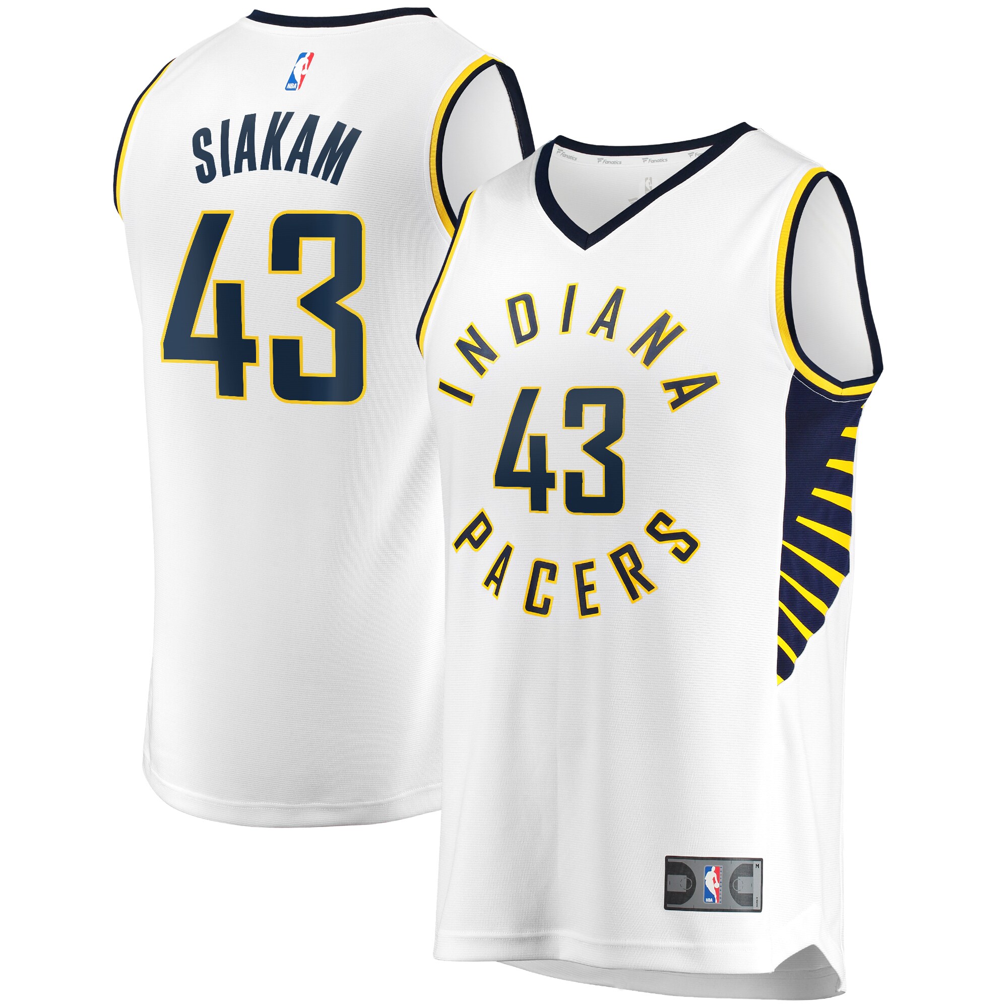 Pascal Siakam Indiana Pacers Fanatics Youth Fast Break Player Basketball Jersey - Association Edition - White