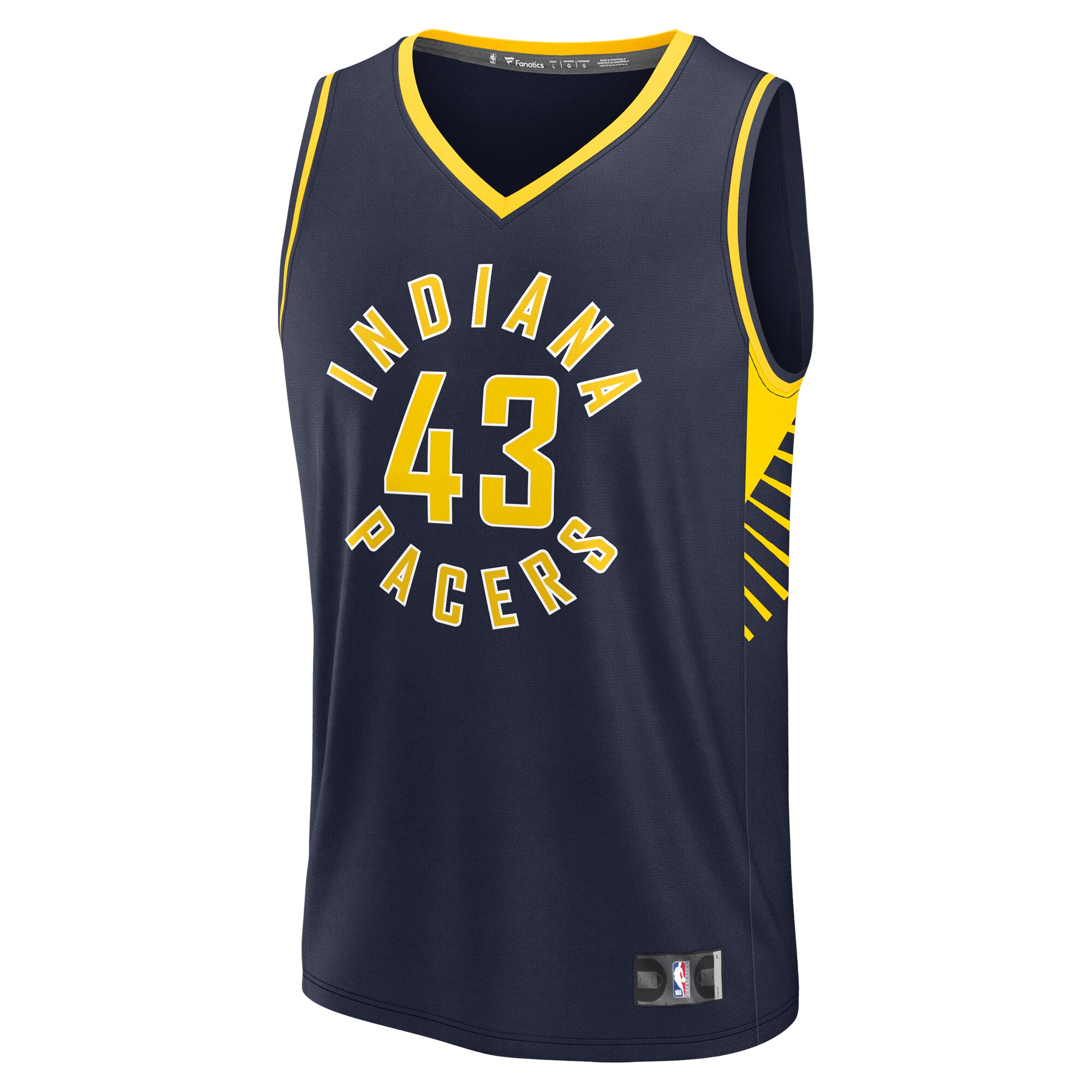 Alternative view of Pascal Siakam Indiana Pacers Fanatics Youth Fast Break Player Basketball Jersey - Icon Edition - Navy