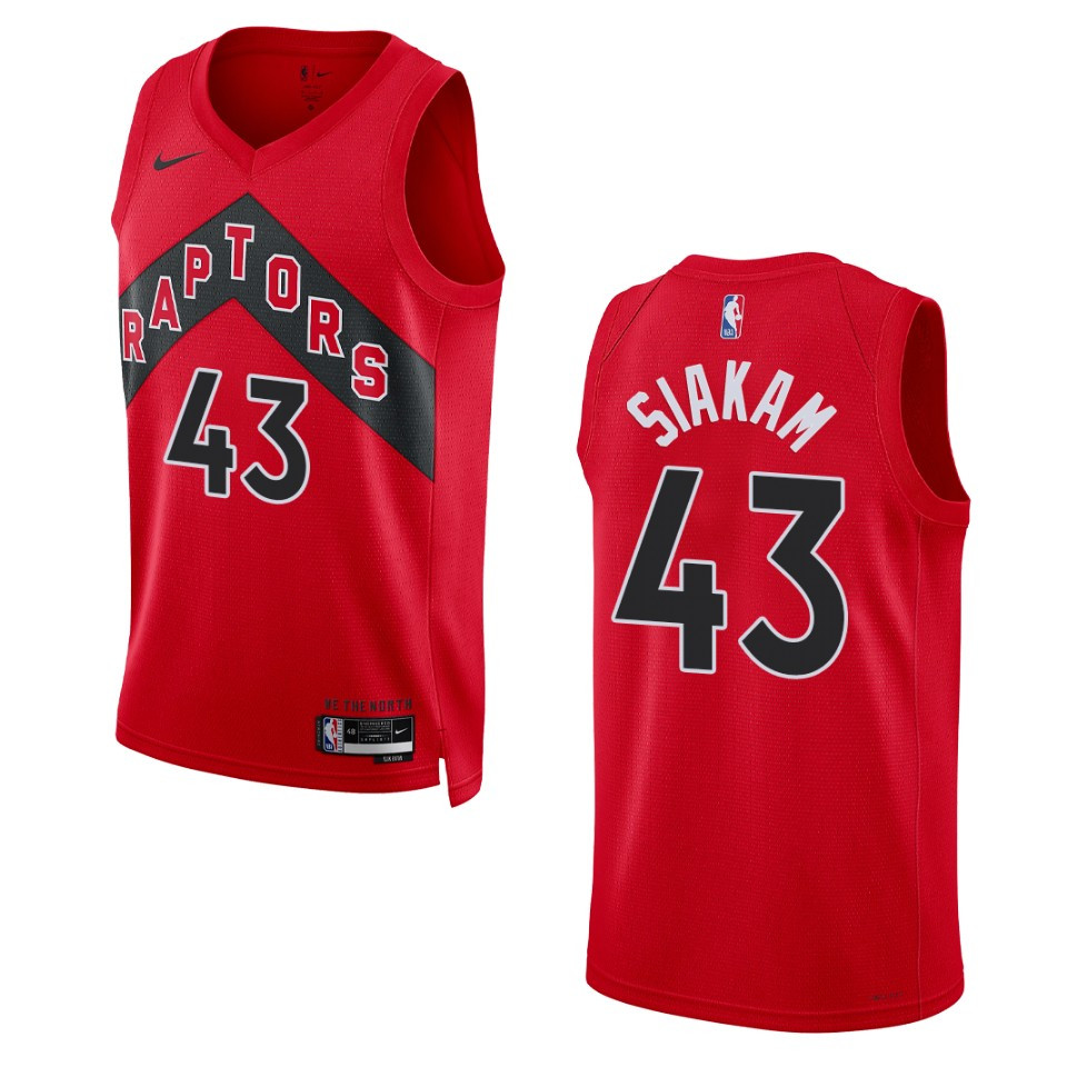 Pascal Siakam Red Icon Edition 2022-23 Toronto Raptors Swingman Basketball Jersey