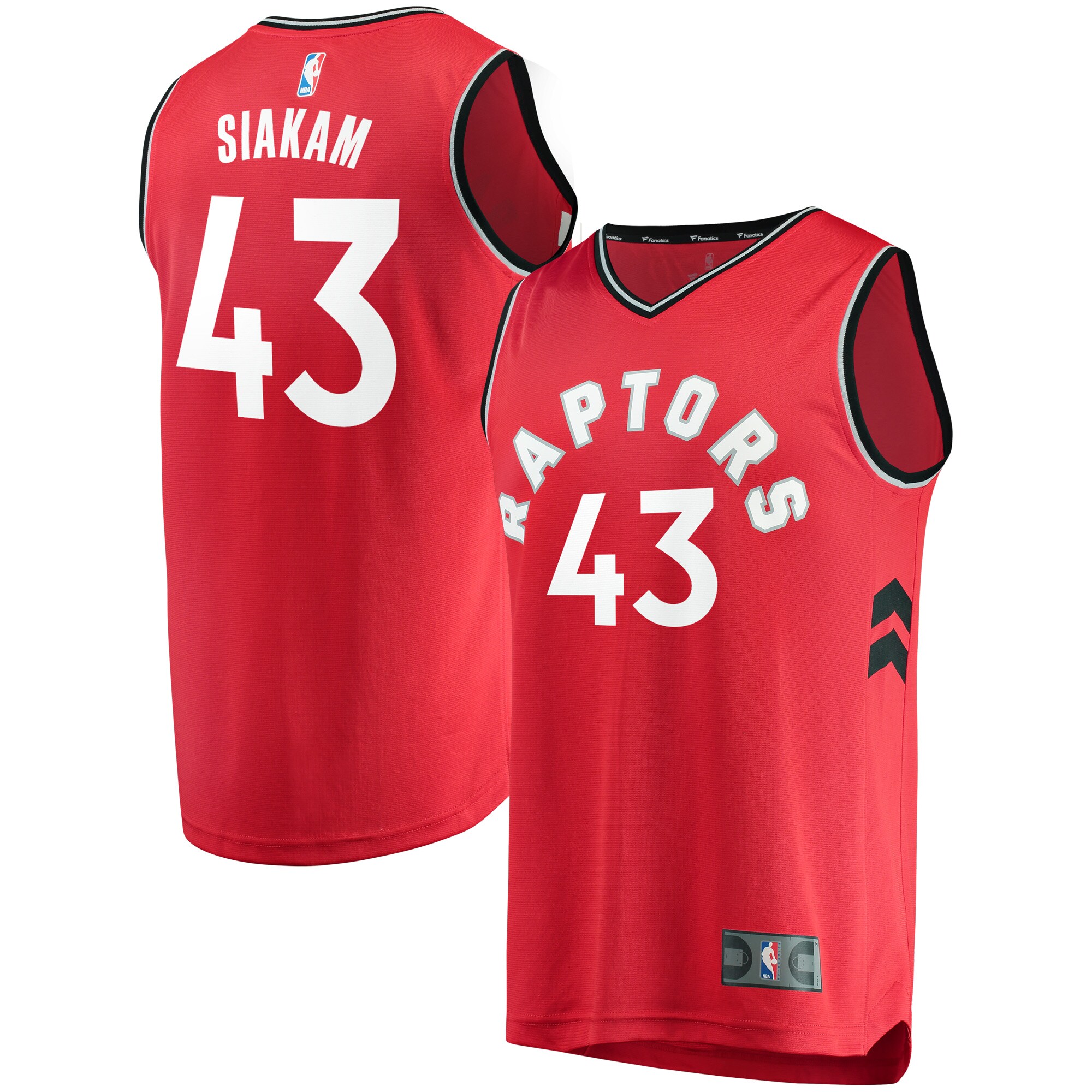 Pascal Siakam Toronto Raptors Fanatics Branded Fast Break Player Basketball Jersey Red – Icon Edition