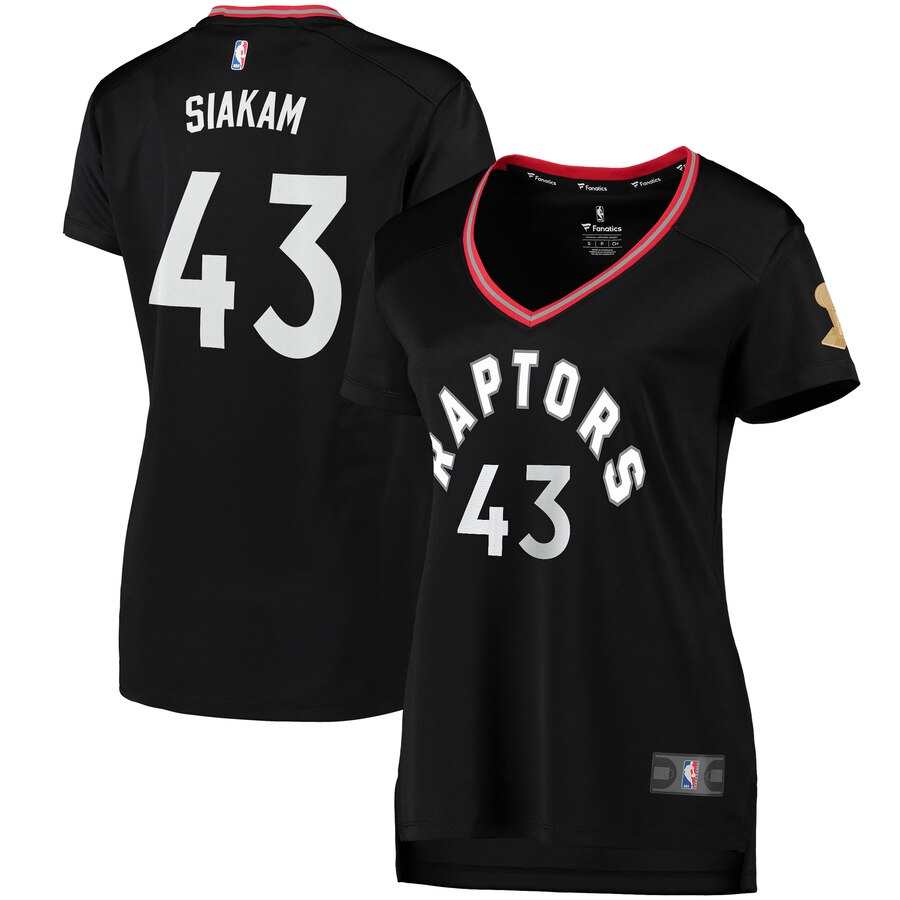 Pascal Siakam Toronto Raptors Fanatics Branded Women's 2019 Nba Finals Champions Fast Break Replica Player Basketball Jersey Black - Statement Edition