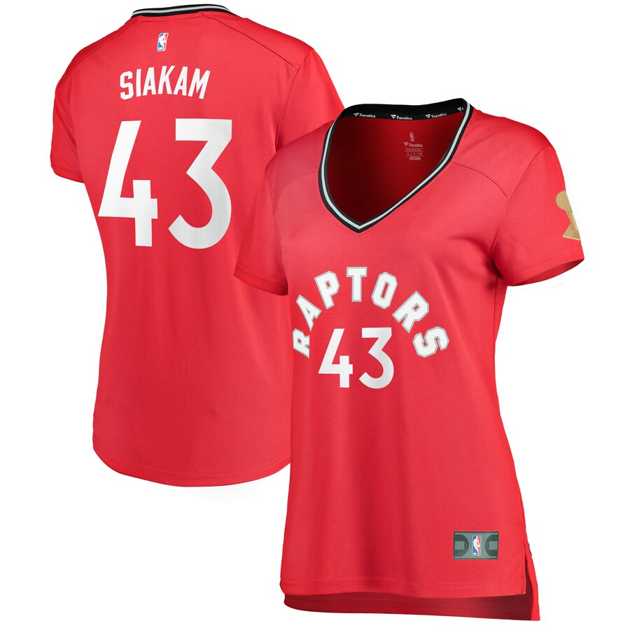 Pascal Siakam Toronto Raptors Fanatics Branded Women's 2019 Nba Finals Champions Fast Break Replica Player Basketball Jersey Red - Icon Edition