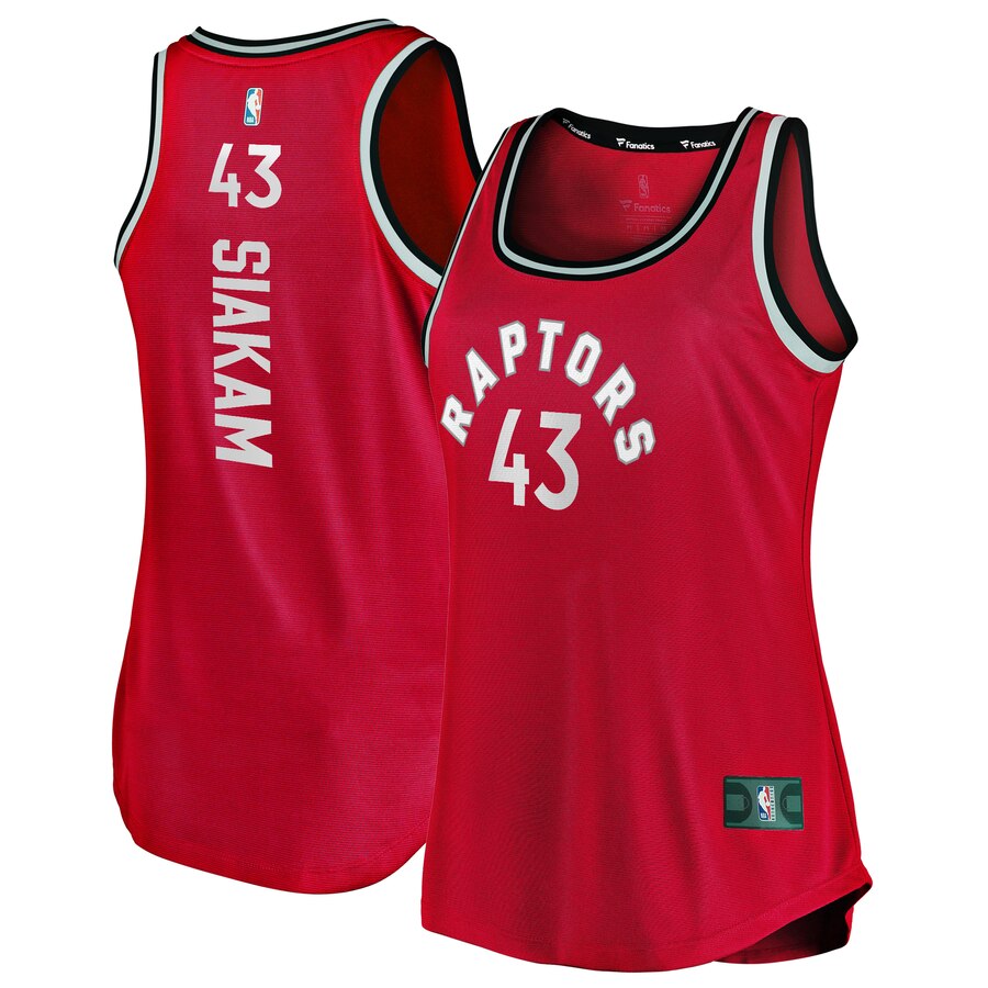 Pascal Siakam Toronto Raptors Fanatics Branded Women's 2019/20 Fast Break Team Tank Basketball Jersey - Icon Edition - Red
