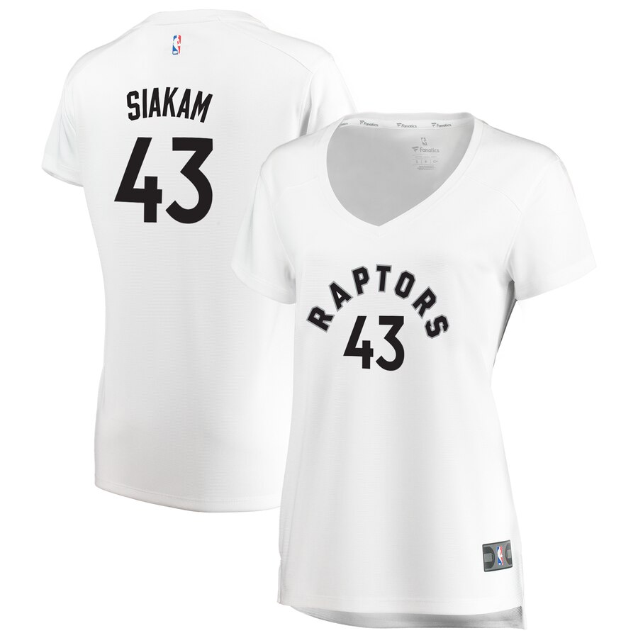 Pascal Siakam Toronto Raptors Fanatics Branded Women's Fast Break Replica Basketball Jersey - Association Edition - White