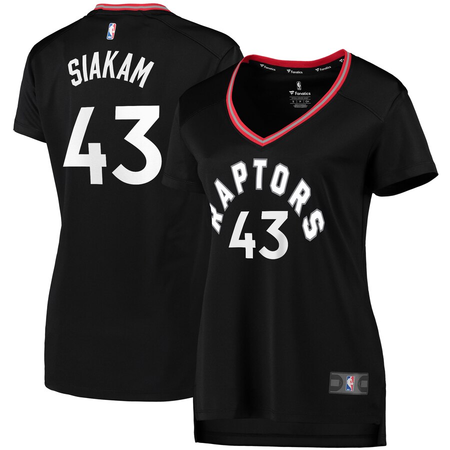 Pascal Siakam Toronto Raptors Fanatics Branded Women's Fast Break Replica Player Basketball Jersey - Statement Edition - Black