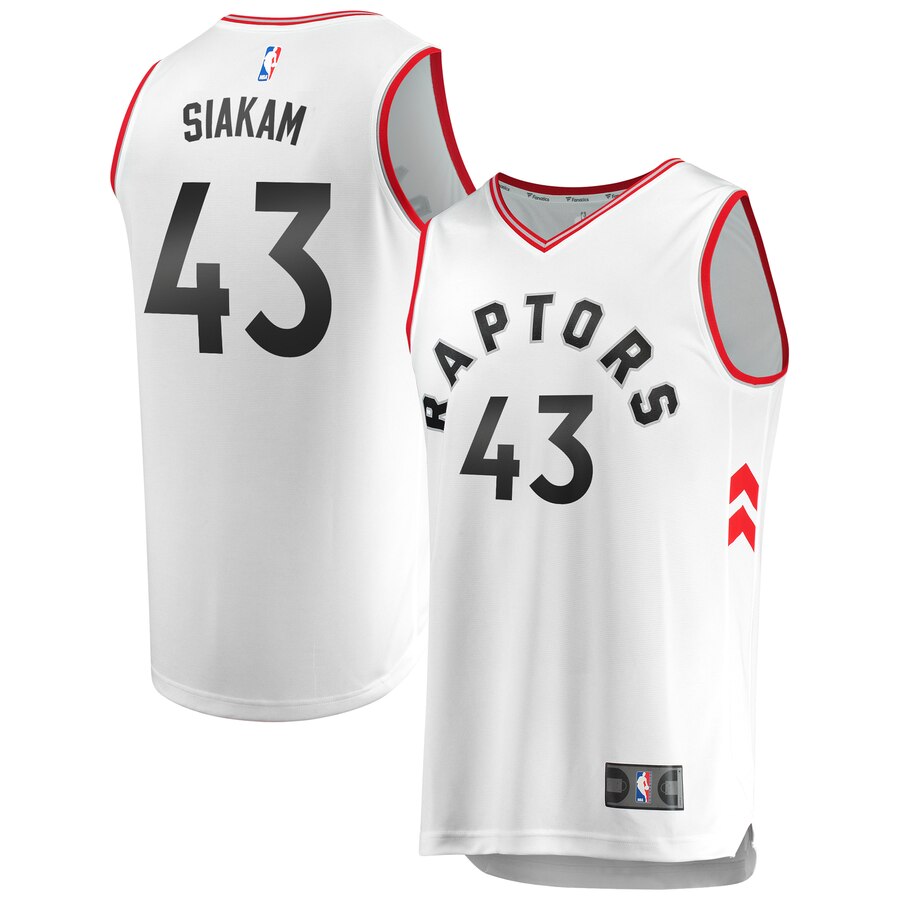 Pascal Siakam Toronto Raptors Fanatics Branded Youth Fast Break Replica Player Basketball Jersey - Association Edition - White