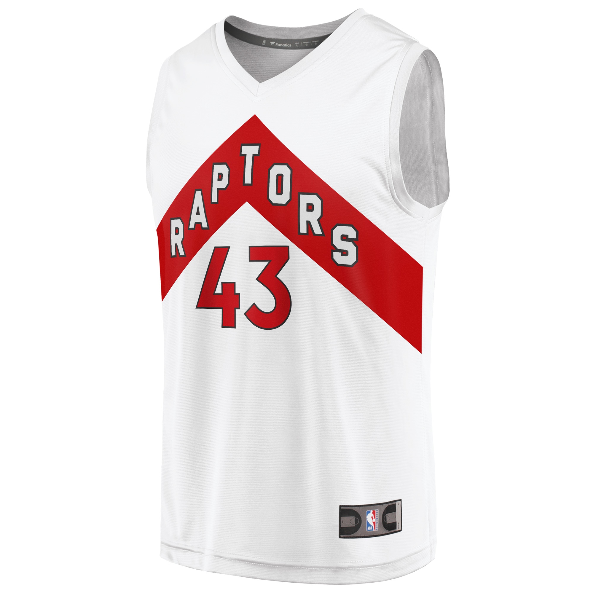 Alternative view of Pascal Siakam Toronto Raptors Fanatics Fast Break Replica Player Basketball Jersey White - Association Edition