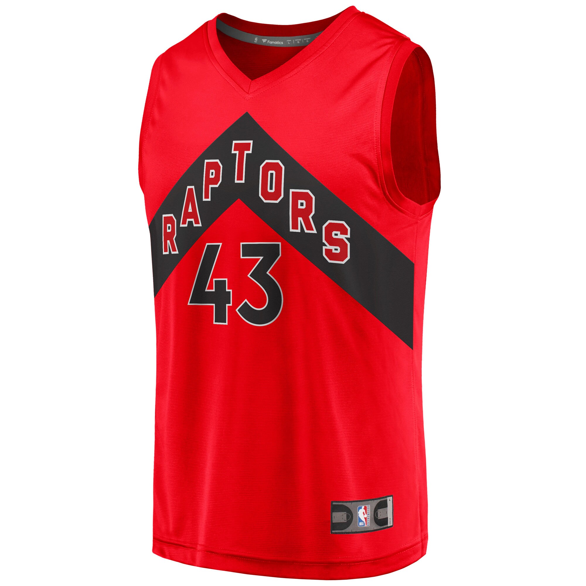 Alternative view of Pascal Siakam Toronto Raptors Fanatics Youth Fast Break Player Basketball Jersey - Red - Icon Edition
