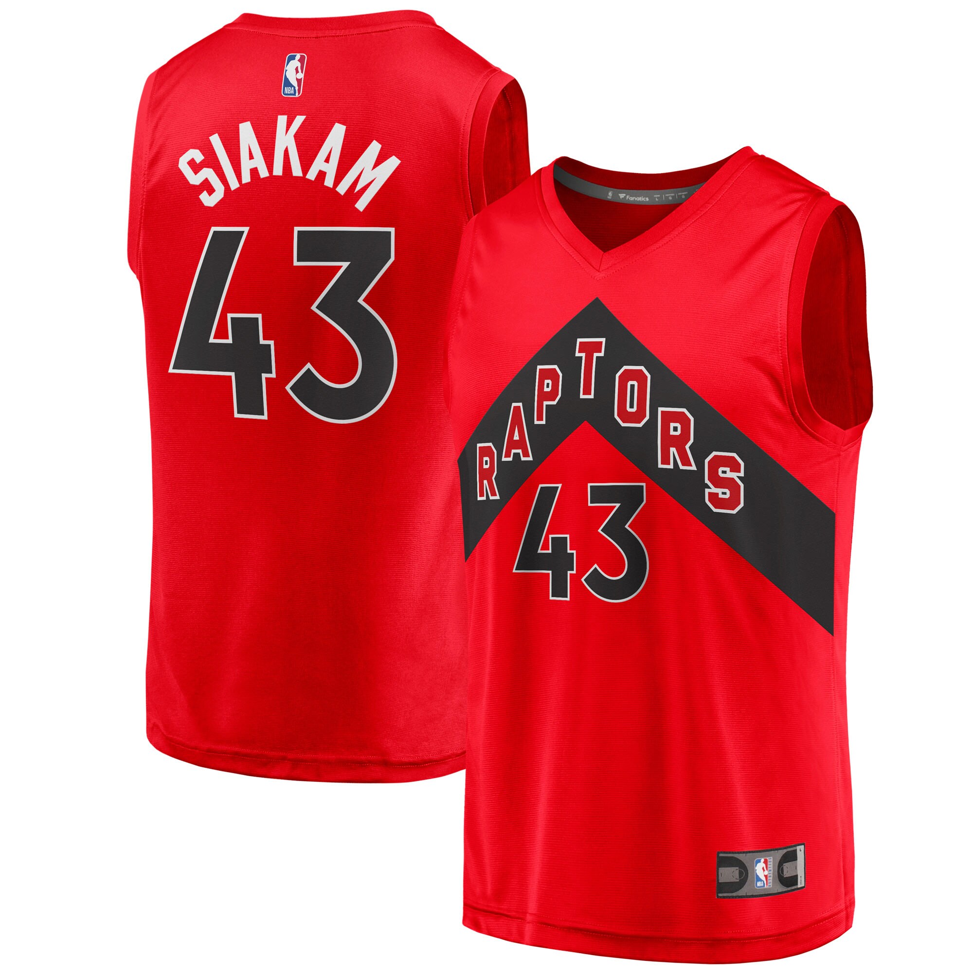 Pascal Siakam Toronto Raptors Fanatics Youth Fast Break Player Basketball Jersey - Red - Icon Edition