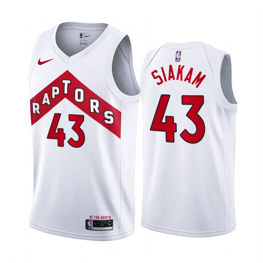 Pascal Siakam Toronto Raptors White Association Edition 2020-21 Basketball Jersey