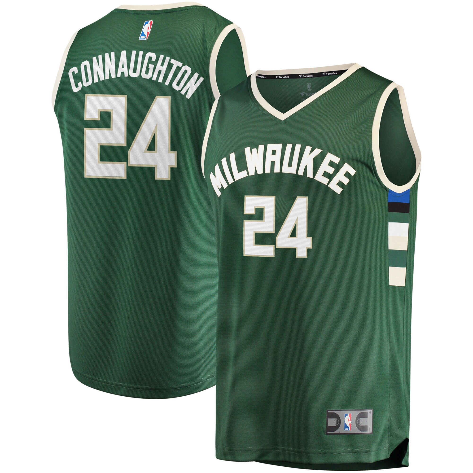 Pat Connaughton Milwaukee Bucks Fanatics Branded Fast Break Replica Basketball Jersey - Icon Edition - Hunter Green