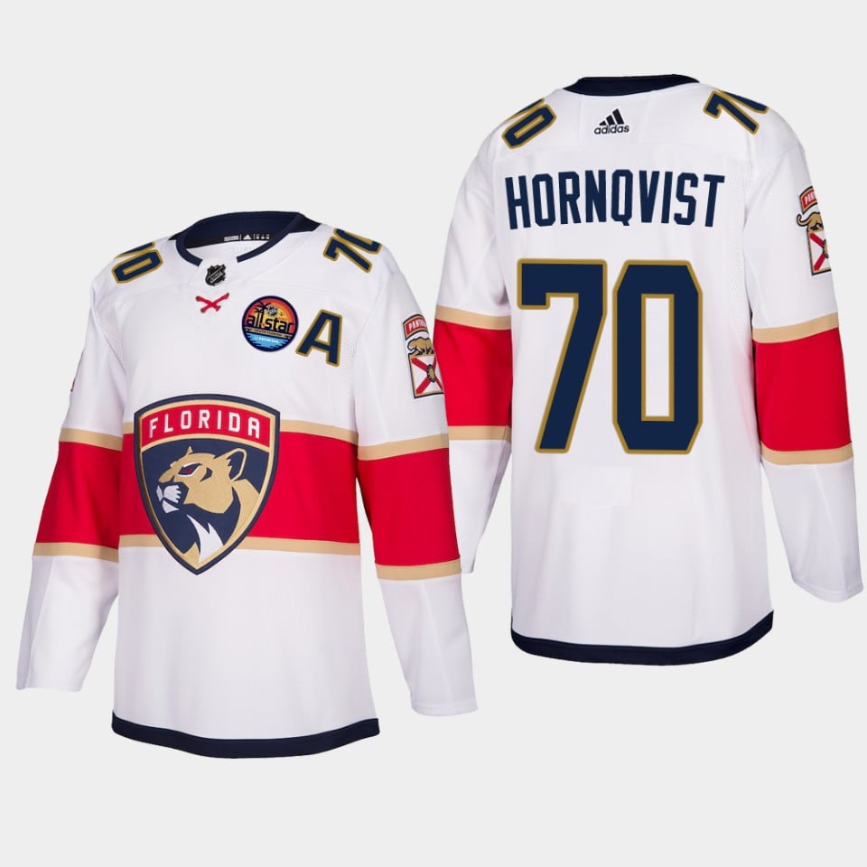 Patric Hornqvist 70 Florida Panthers 2023 All-Star Patch Away White Hockey Jersey - JS552 
